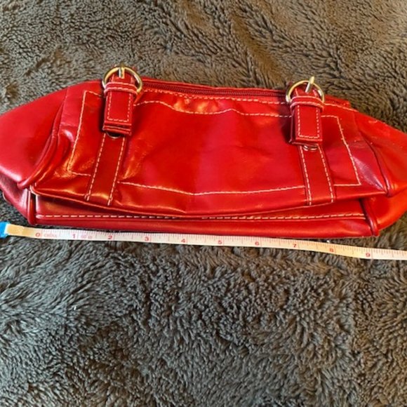 Avon small red clutch purse/makeup bag NWOT - Picture 8 of 13